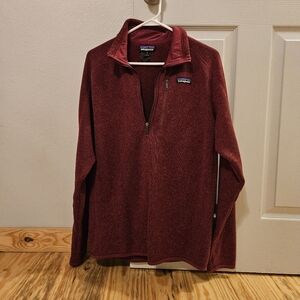 Red Patagonia Better Sweater 1/4 Zip